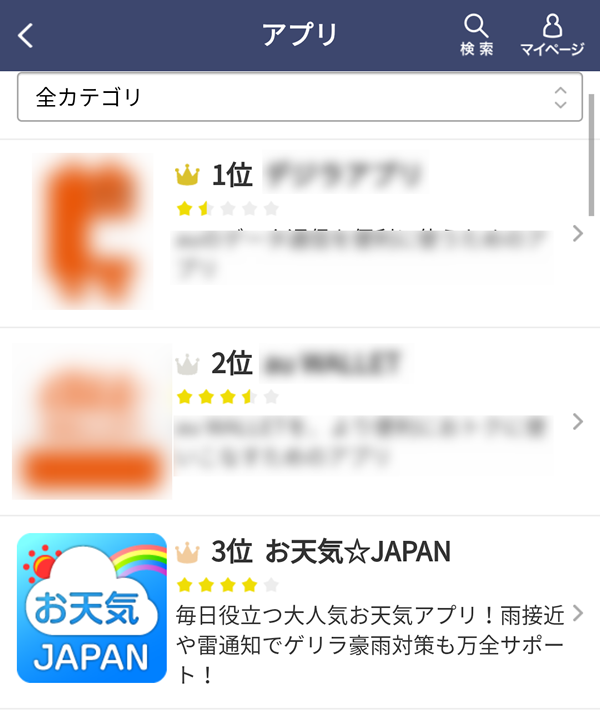 お天気japanアプリがauスマートパス総合ランキングで3位獲得 お天気japan